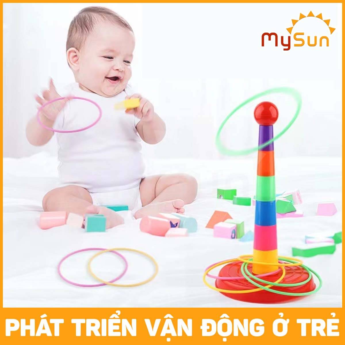 Bộ đồ trò chơi NÉM VÒNG cổ chai cho bé giải trí giảm căng thẳng MySun