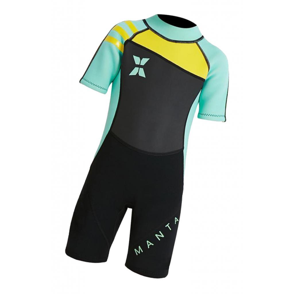 Kids Wetsuit,2.5mm Neoprene Thermal Swimsuit,Short Sleeve Kids Wet Suits for Swimming Scuba Diving,Full Wetsuit for Girls Boys
