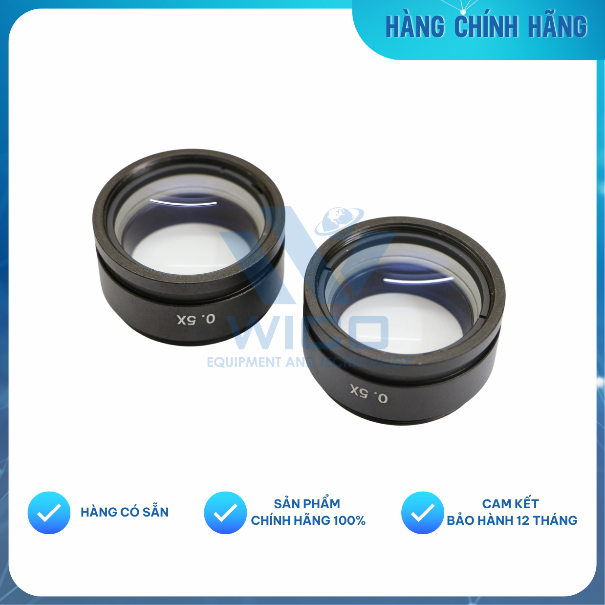 Bộ Ống Kính 0.5x Chuyên Dụng Cho Camera Kết Nối Kính Hiển Vi - Hàng Chính Hãng