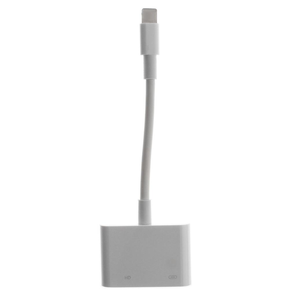 Digital AV Adapter Converter for iPhone to Mirror on HDTV Projector Monitor