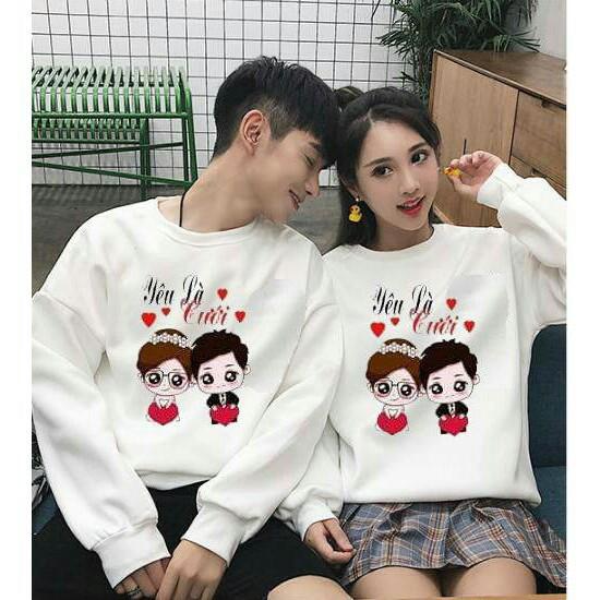 Áo đôi thu đông yêu là cưới