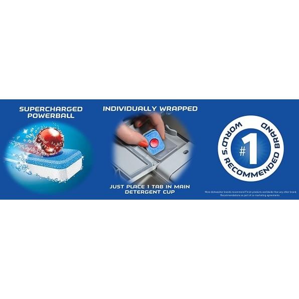 Viên rửa bát Finish Tổng hợp 3 trong 1 siêu tiết kiệm 100 viên + Tặng viên Finish dùng thử