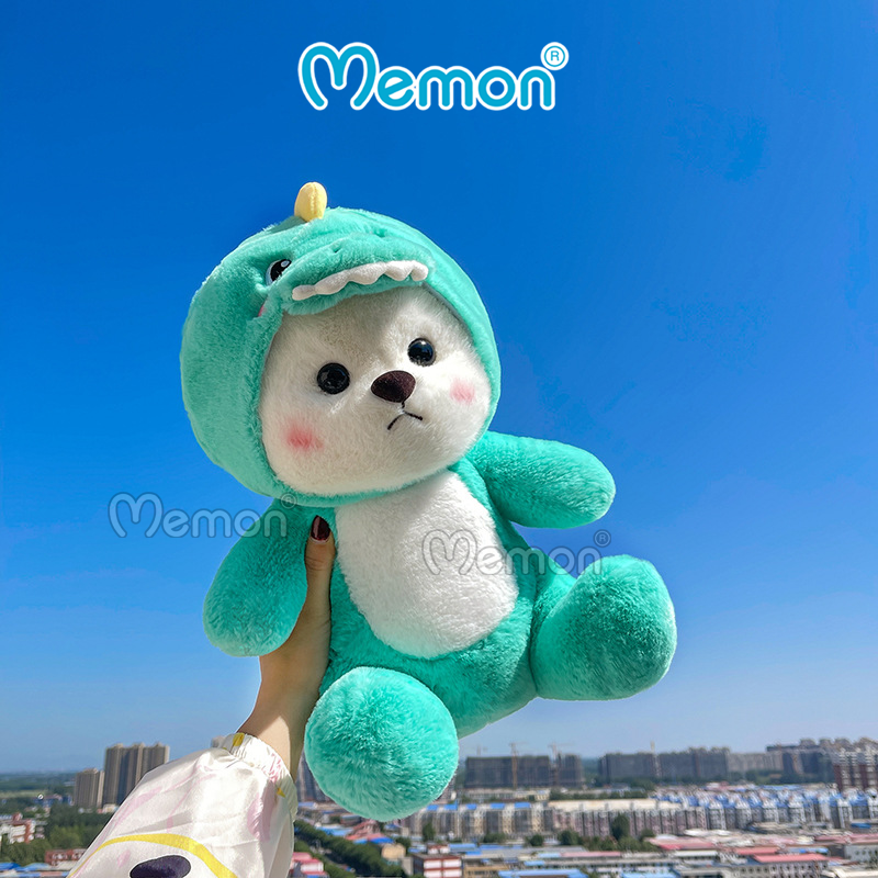 Gấu Bông Teddy Lena Cosplay Khủng Long, Cá Mập 40cm - 65cm Cao Cấp Memon