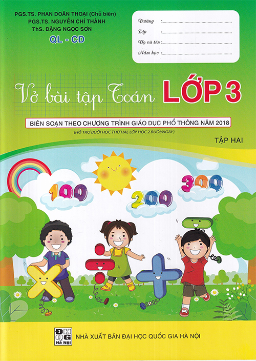 Vở bài tập toán lớp 3 tập 2 - Cánh diều - QL