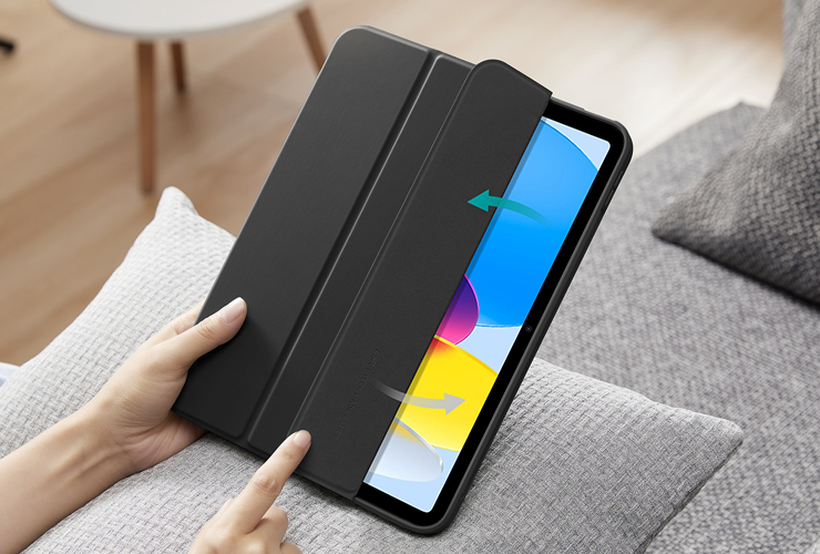 Bao Da Dành Cho Ipad Gen 10Th 2022 10.9 Inch Esr Rebound Pencil Case - Hàng Chính Hãng - Black