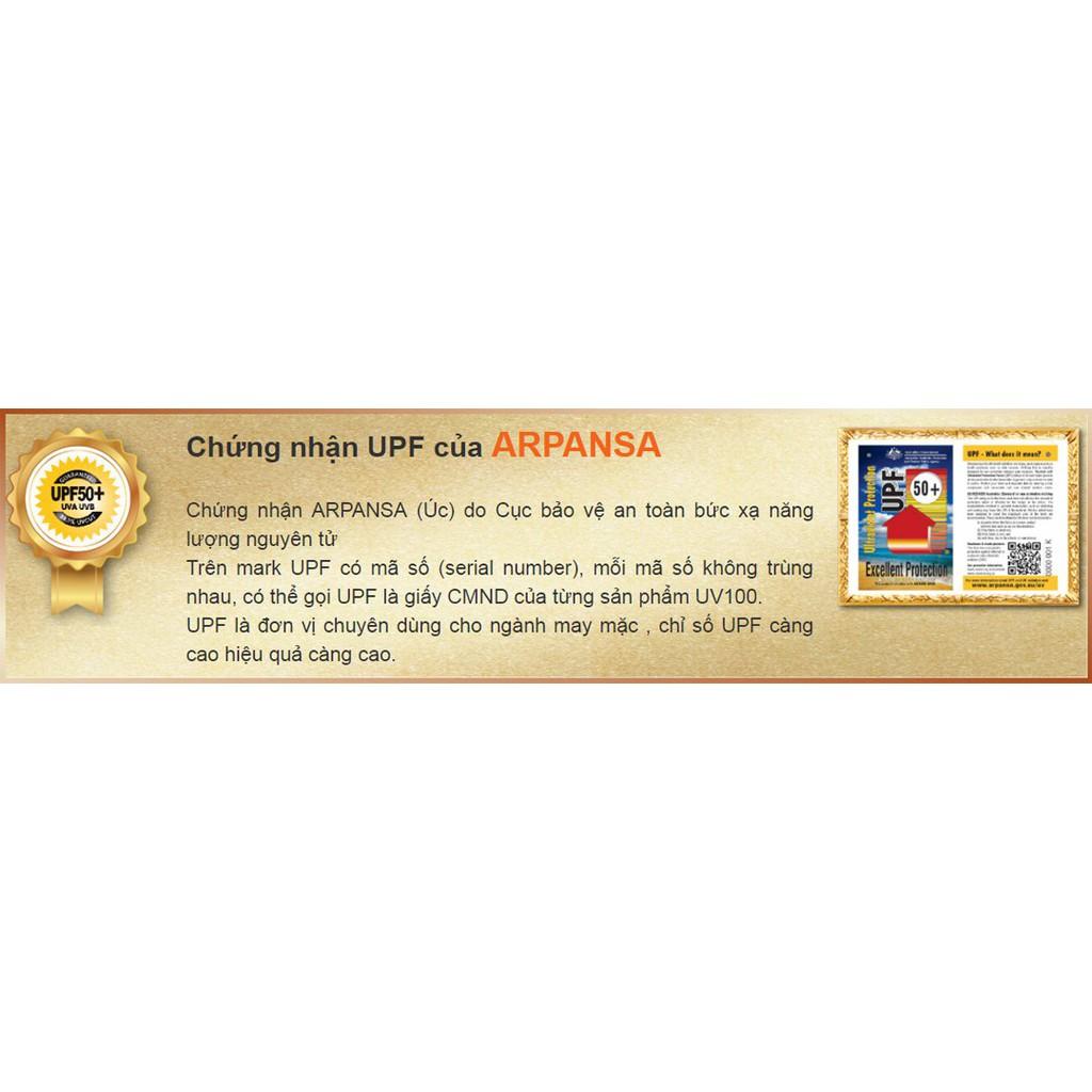 Áo khoác chống tia UV nam UV100 AA81062 - Chỉ số UPF50+, Công nghệ vải thoáng mát, kháng khuẩn