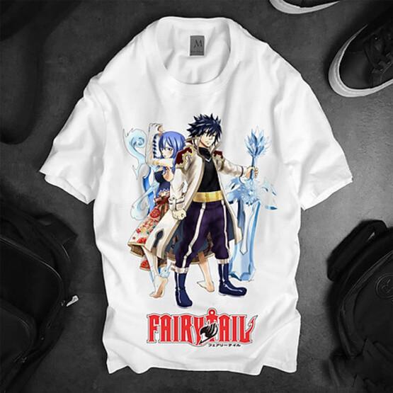 Áo thun Nam Nữ Không cổ FAIRYTAIL CẶP ĐÔI NƯỚC BĂNG MSOP-07 mẫu mới cực đẹp, có size bé cho trẻ em / áo thun Anime Manga Unisex Nam Nữ, áo phông thiết kế cổ tròn basic cộc tay thoáng mát
