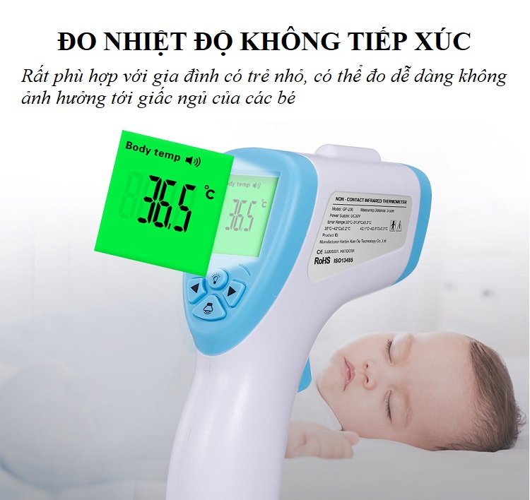 Nhiệt Kế Điện Tử Hồng Ngoại Đo Nhiệt Độ GP-200