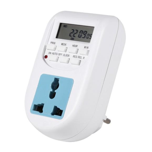 Ổ cắm hẹn giờ bật tắt tự động điện tử AL-06 công suất 10A-220V