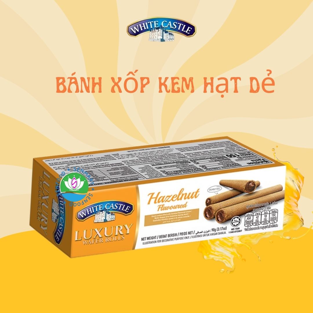 [Mua 2 tặng 1] Bánh xốp kem White Castle nhập khẩu Malaysia 90g White Castle combo 3 vị ngẫu nhiên