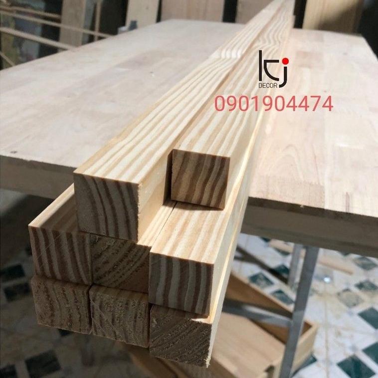 - THANH GỖ THÔNG DÀI 150x3x3CM LÁNG MỊN 4 MẶT
