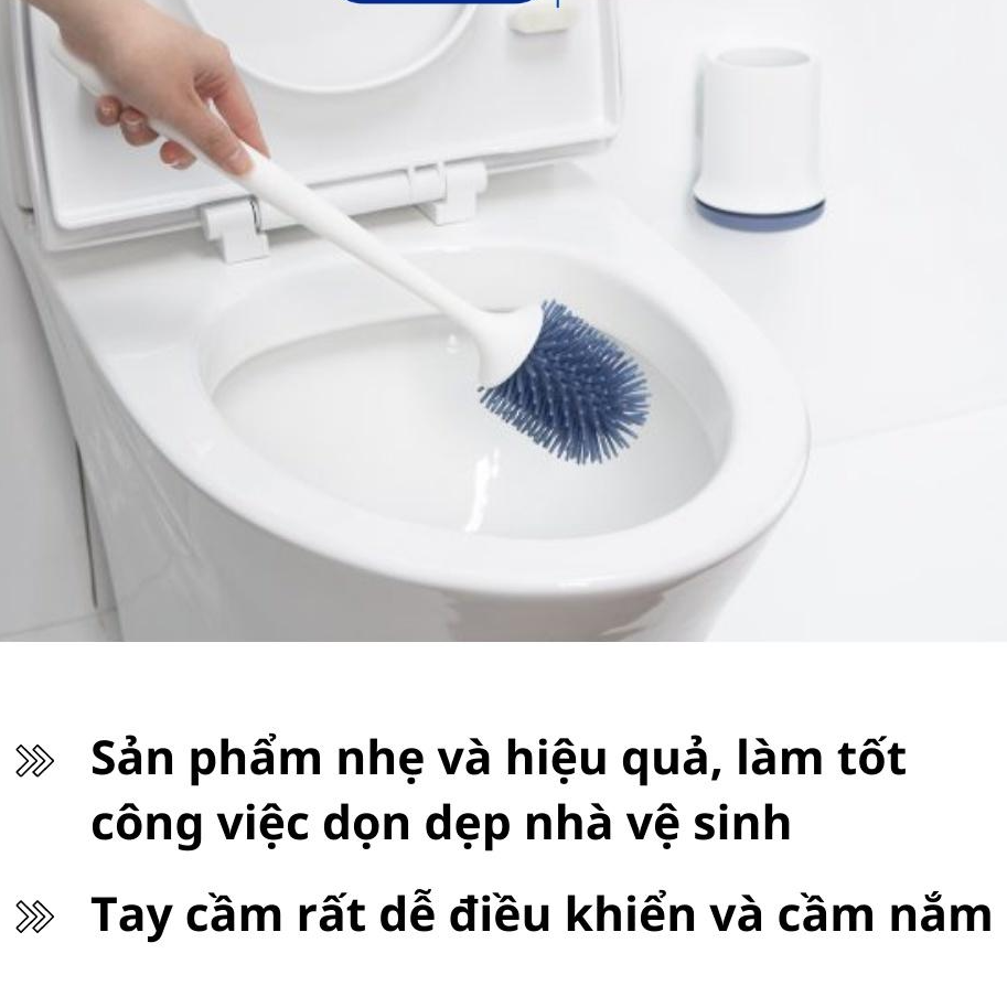 Hình ảnh Chổi cọ nhà vệ sinh bồn cầu toilet silicon inochi kirei thông minh cây cọ bồn cầu chà nhà tắm tiện dụng