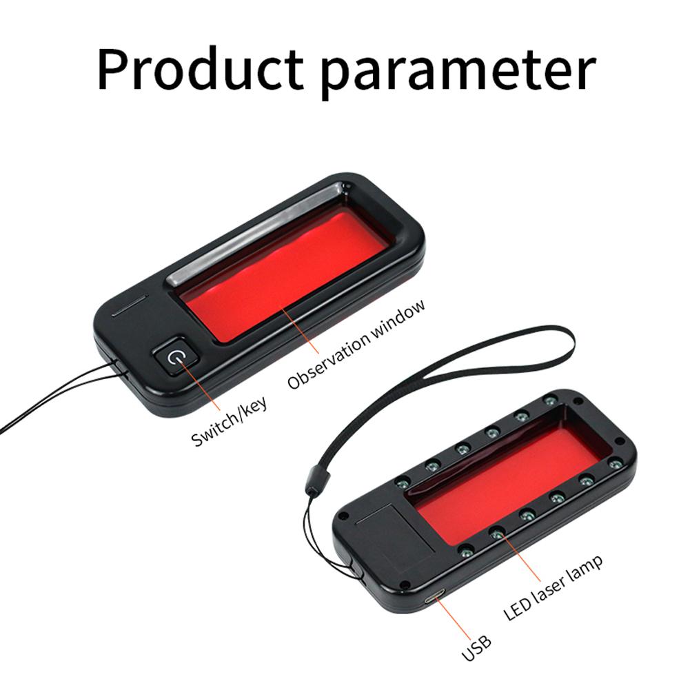 Travel Hotel Handheld Camera Detector Portable 12 LED Lights Camera Scanner Mini Camera Finder