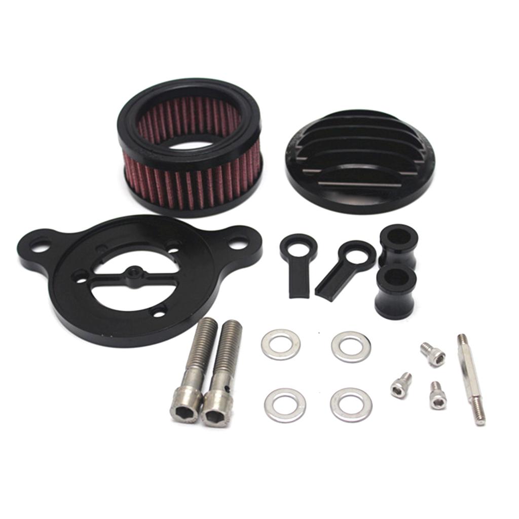 Retro Motorcycle Air Filter Fences for Harley-Davidson XL883 /1200 X48 Black