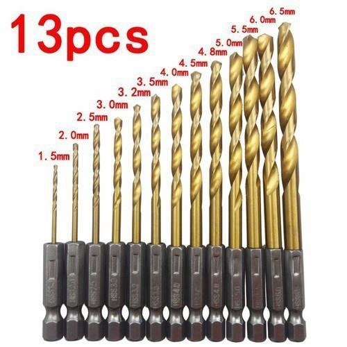 BỘ 13 MŨI KHOAN SẮT,bộ 13 mũi khoan sắt