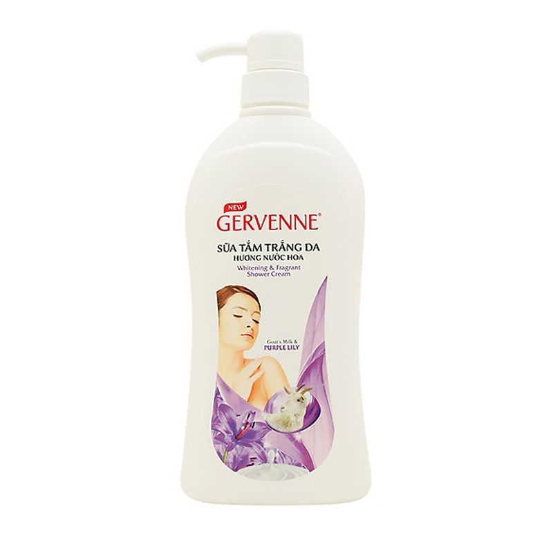 Hộp Quà Sữa Tắm Trắng Da Hương Nước Hoa Gervenne Purple Lily 900g