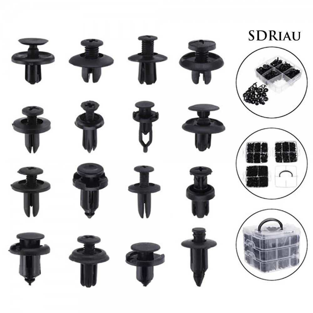 Bộ 630 Đinh Tán Nhựa 16 Kích Cỡ Cho Xe Hơi