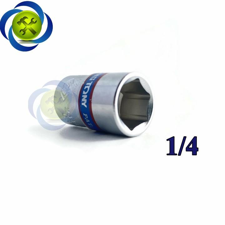 Tuýp trắng ngắn 09mm loai 1/4 Kingtony 233509M dài 24mm 6 cạnh