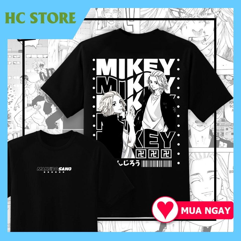 HOT Áo Phông Tokyo Revengers Mikey Sano anime manga mẫu mới cực chât