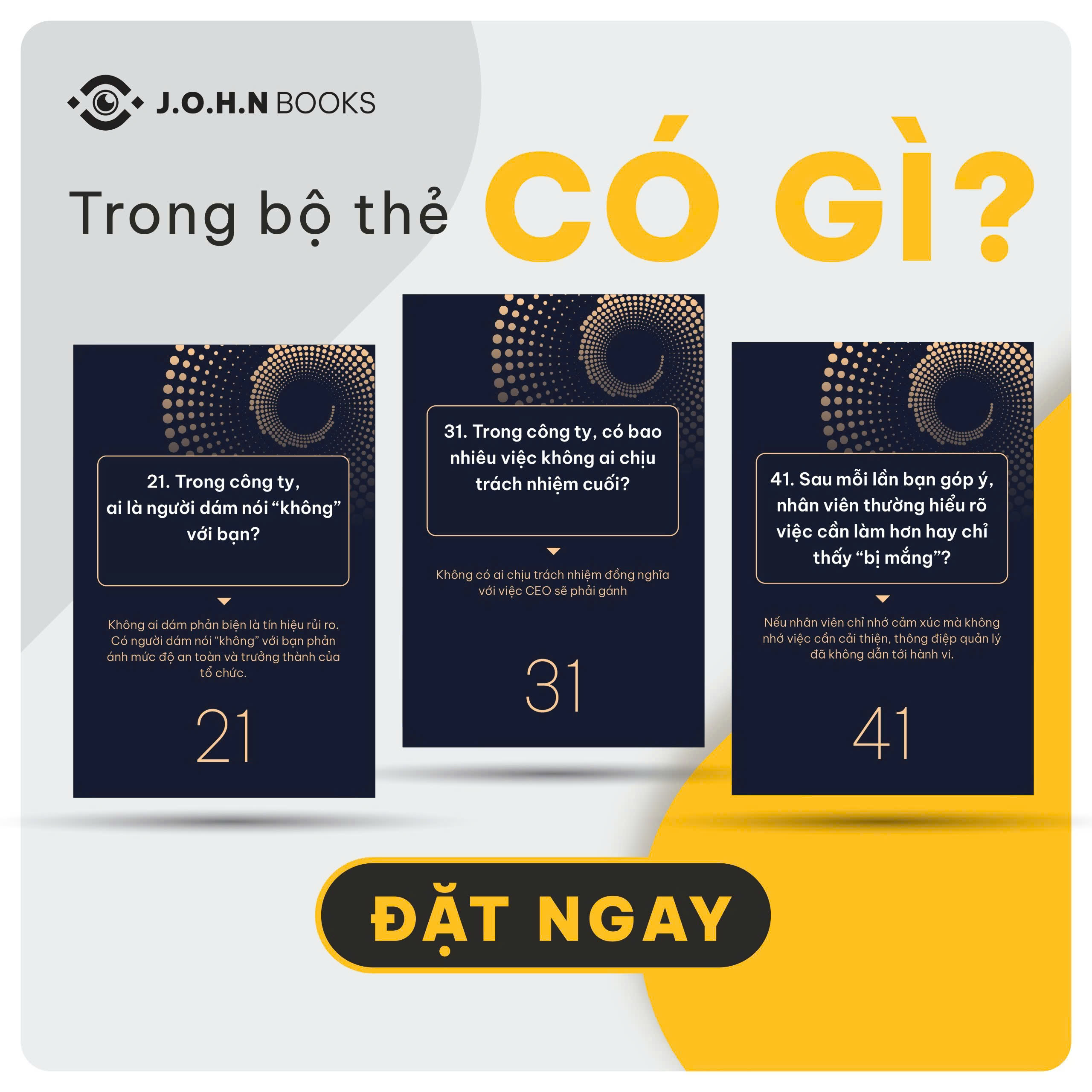 Bộ thẻ 52 câu hỏi dành cho CEO – Công cụ tự đánh giá &amp; nâng cấp năng lực quản trị