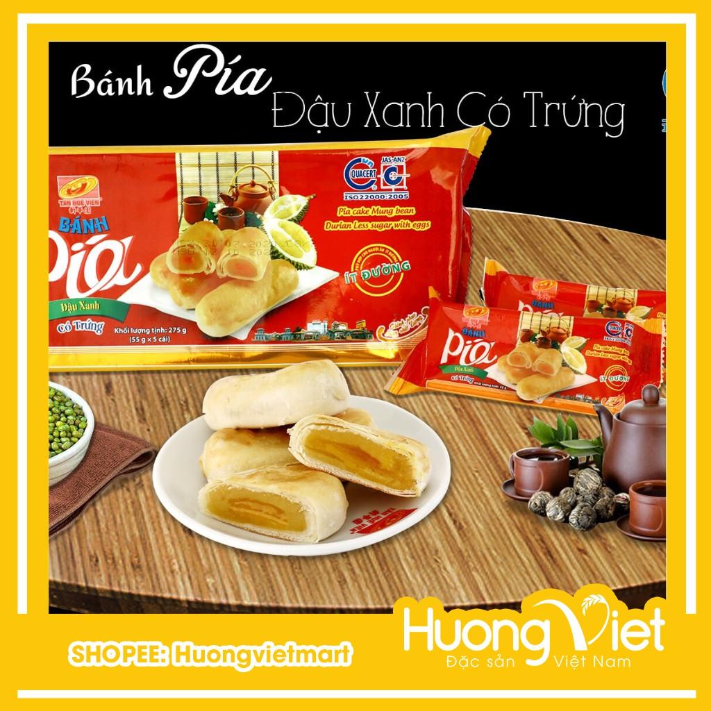 Bánh pía ít đường có trứng muối Tân Huê Viên 300g, bánh pía ít ngọt, dành cho ăn kiêng