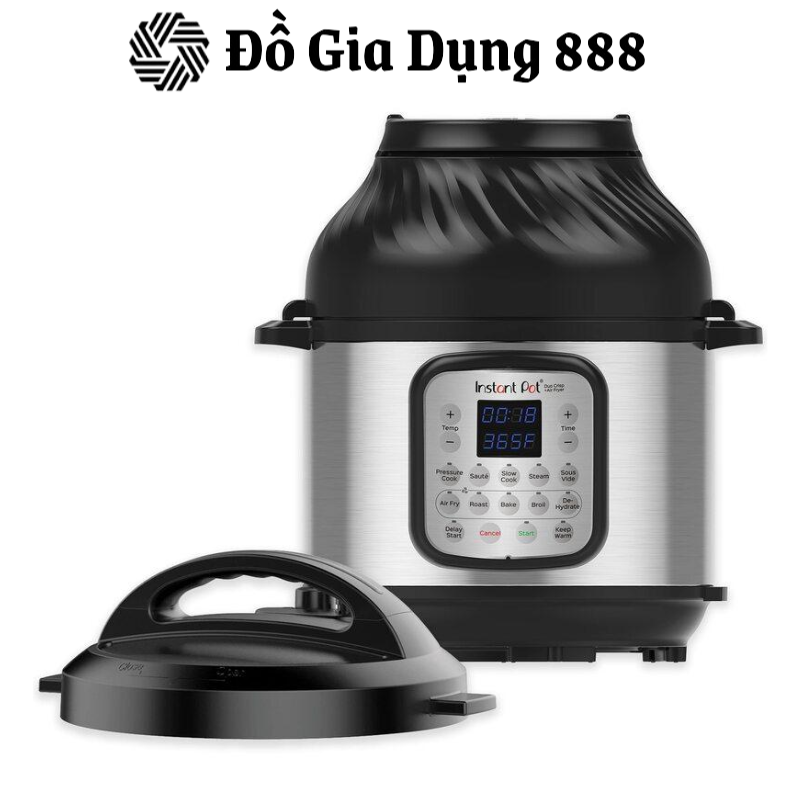 Nồi Áp Suất Instant Pot 11in1, Nồi Áp Suất Kiêm Nồi Chiên Không Dầu Đa Năng, 7.6l, 1500W, 13 Chức Năng Nấu, Nhập Đức