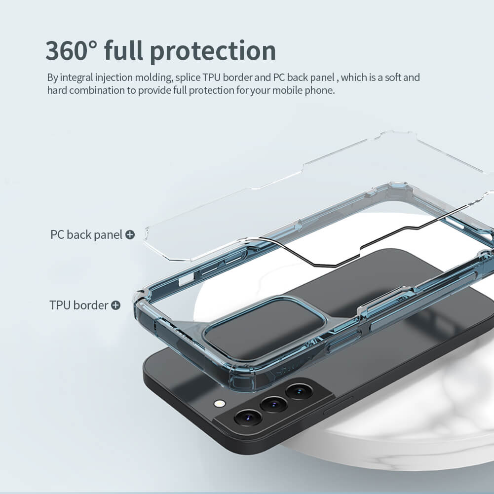Ốp lưng silicon dẻo trong suốt cho Samsung Galaxy S22 hiệu Nillkin Nature Pro mỏng 0.6mm - hàng nhập khẩu