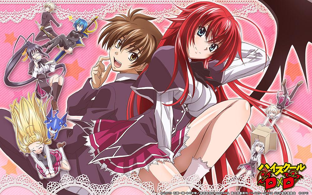 Poster A4 dán tường Anime, decal 21x30 trang trí có keo High School DxD Wallpapers .jpg