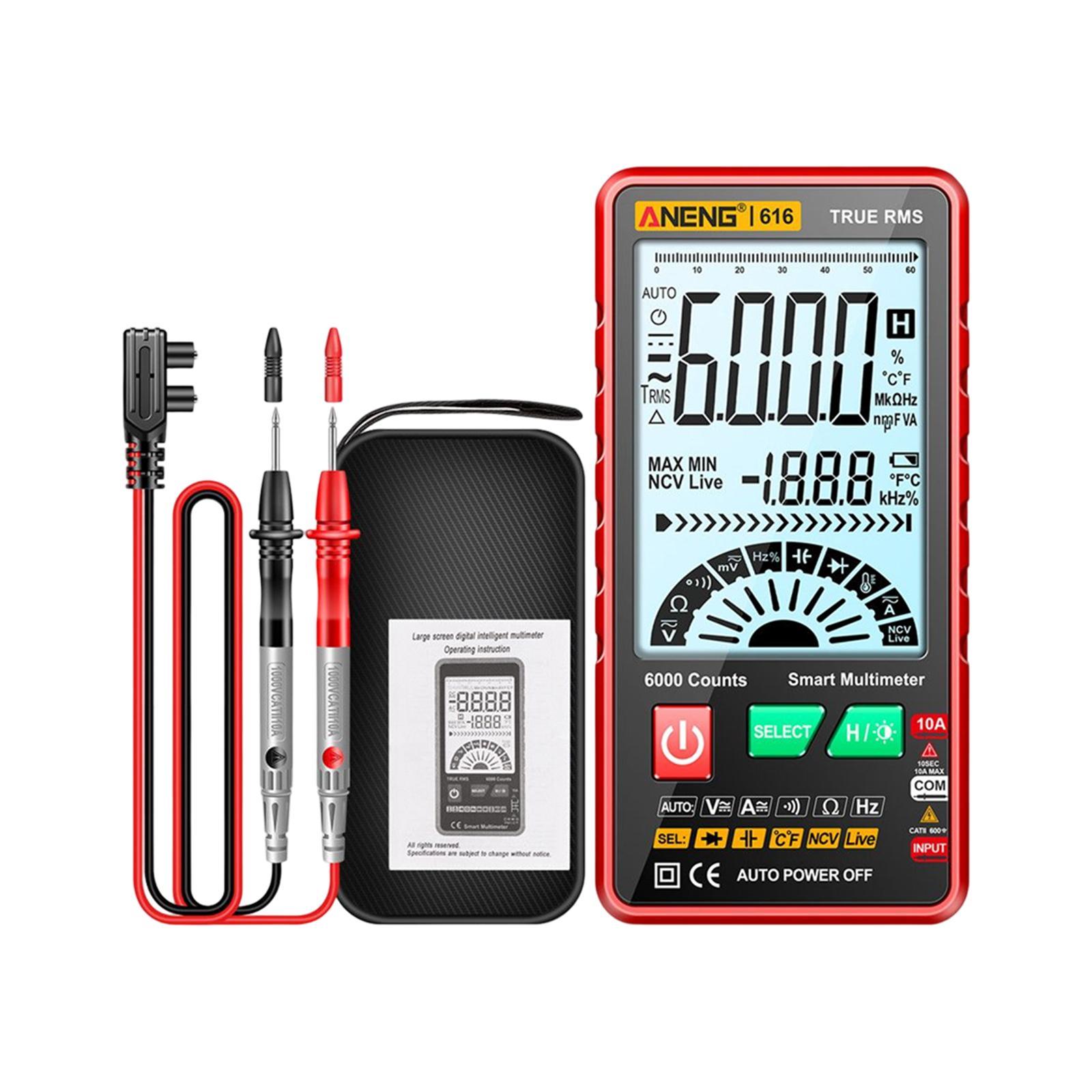 Digital Tester High Precision Transistor capacitors probe 6000 Counts