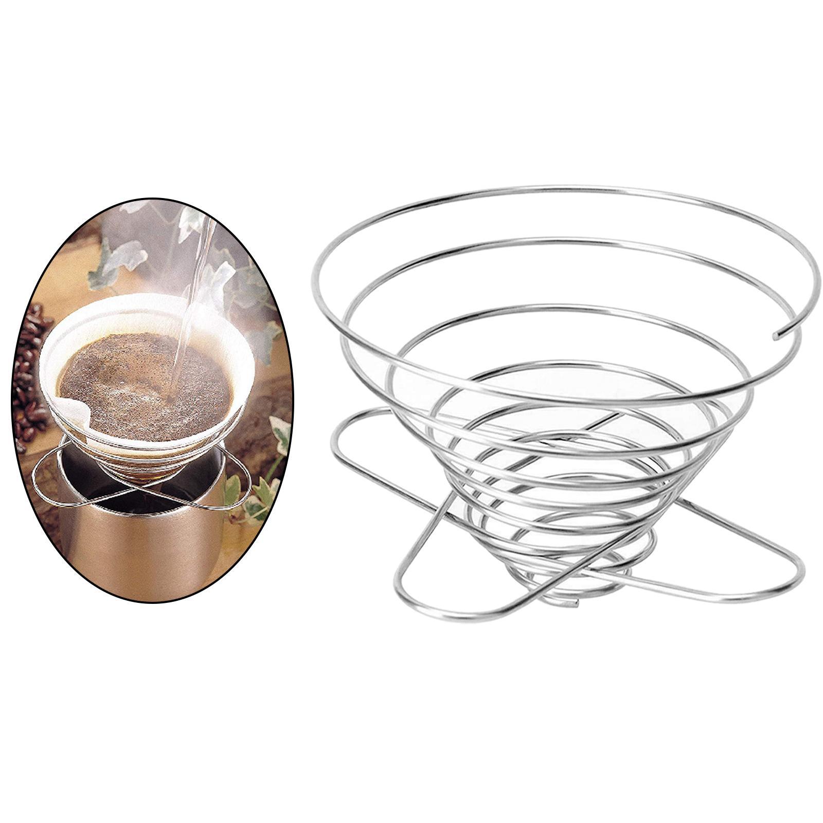 Stainless Steel Coffee Dripper Folding Cone Filter for Backpacking