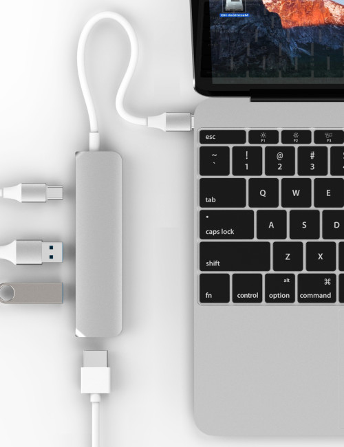 HYPERDRIVE USB TYPE-C HUB WITH 4K HDMI SUPPORT (FOR 2016 MACBOOK PRO &amp; 12″ MACBOOK) - Hàng Nhập Khẩu