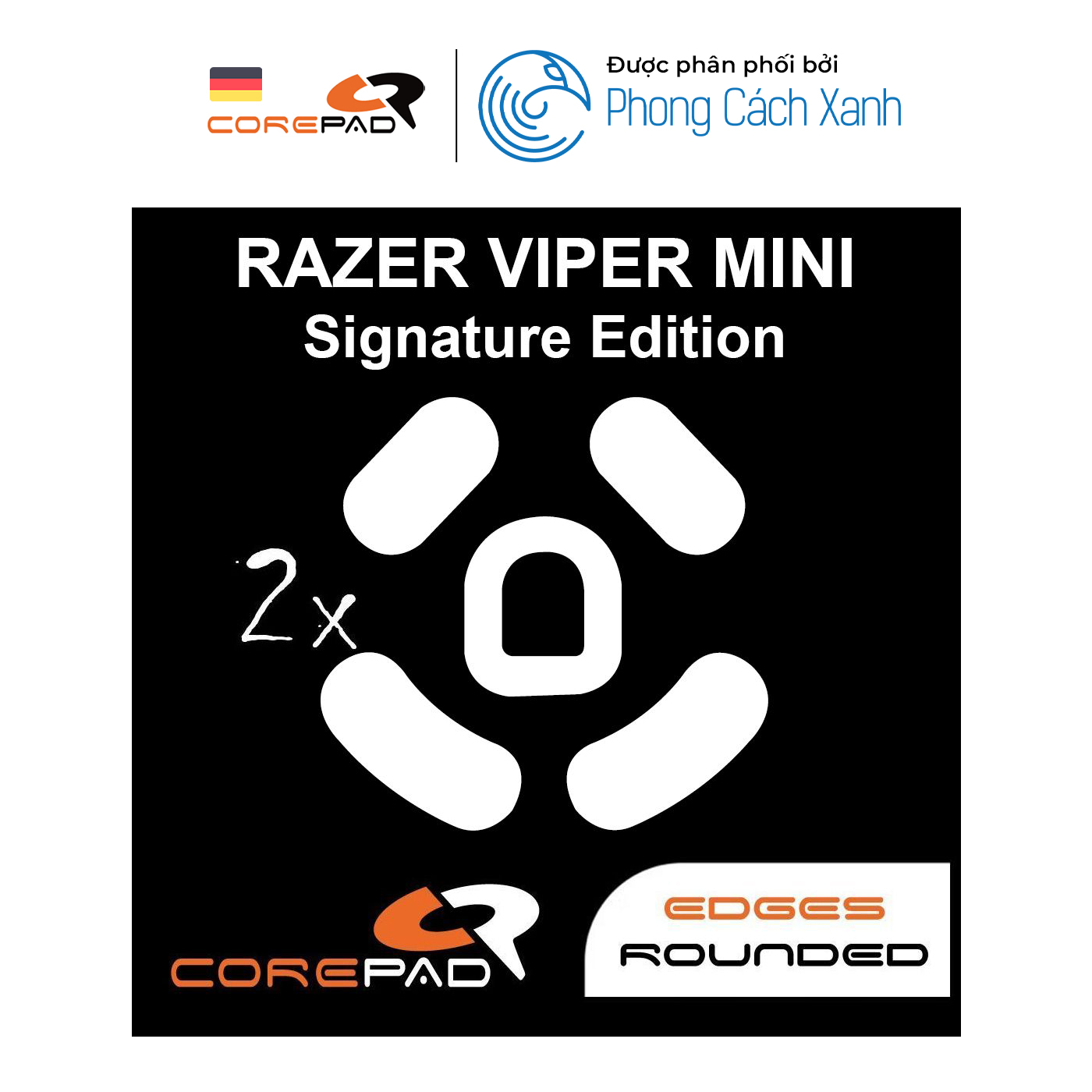 Feet chuột PTFE Corepad Skatez PRO Razer Viper Mini Signature Edition (2 bộ) - Hàng chính hãng