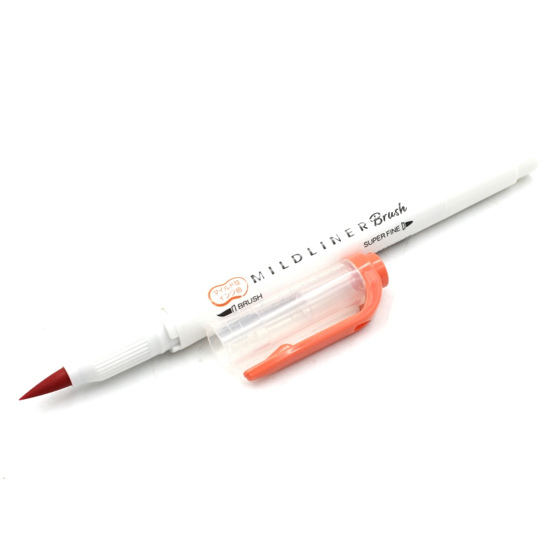 Viết Cọ Nhật Mildliner - Zebra WFT8-MVE - Đỏ Son