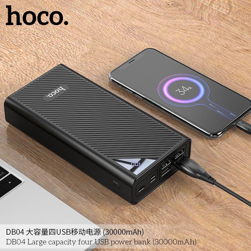 Sạc Pin Dự Phòng Hoco DB04 - Dung Lượng 30.000 mAh - Hàng Chính Hãng