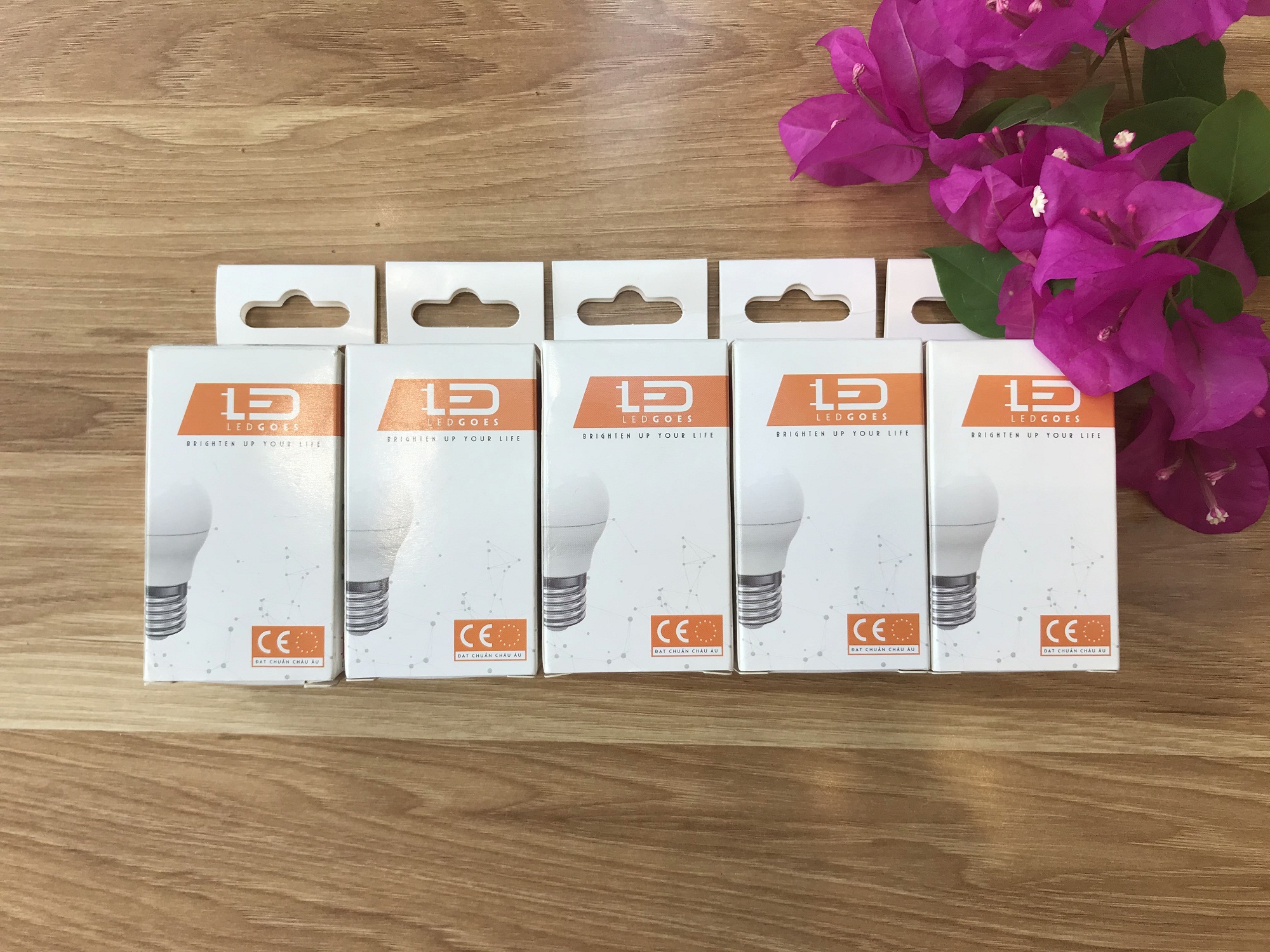 COMBO 5 Bóng đèn LED bulb tròn LEDGOES 3W