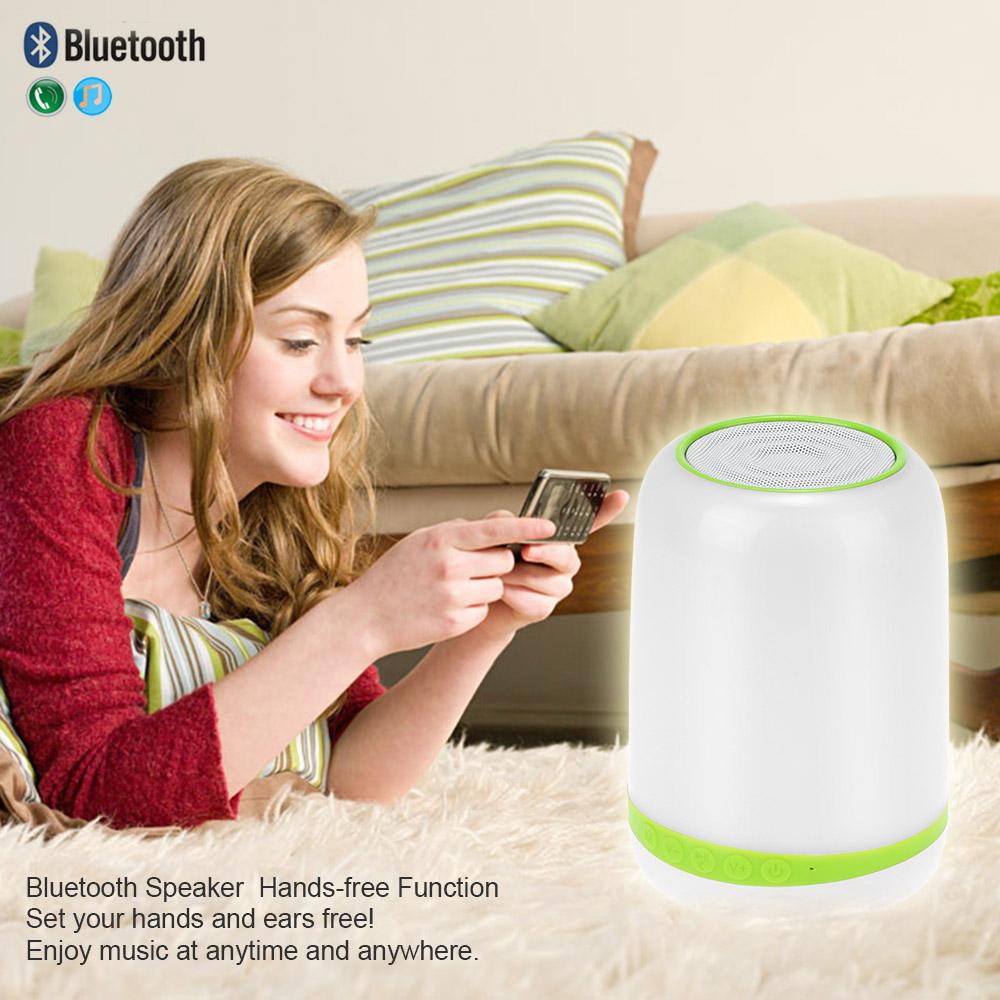 Loa iCutes L350 Bluetooth không dây Đèn LED đầy màu sắc Đèn thẻ TF LINE-IN Loa siêu trầm