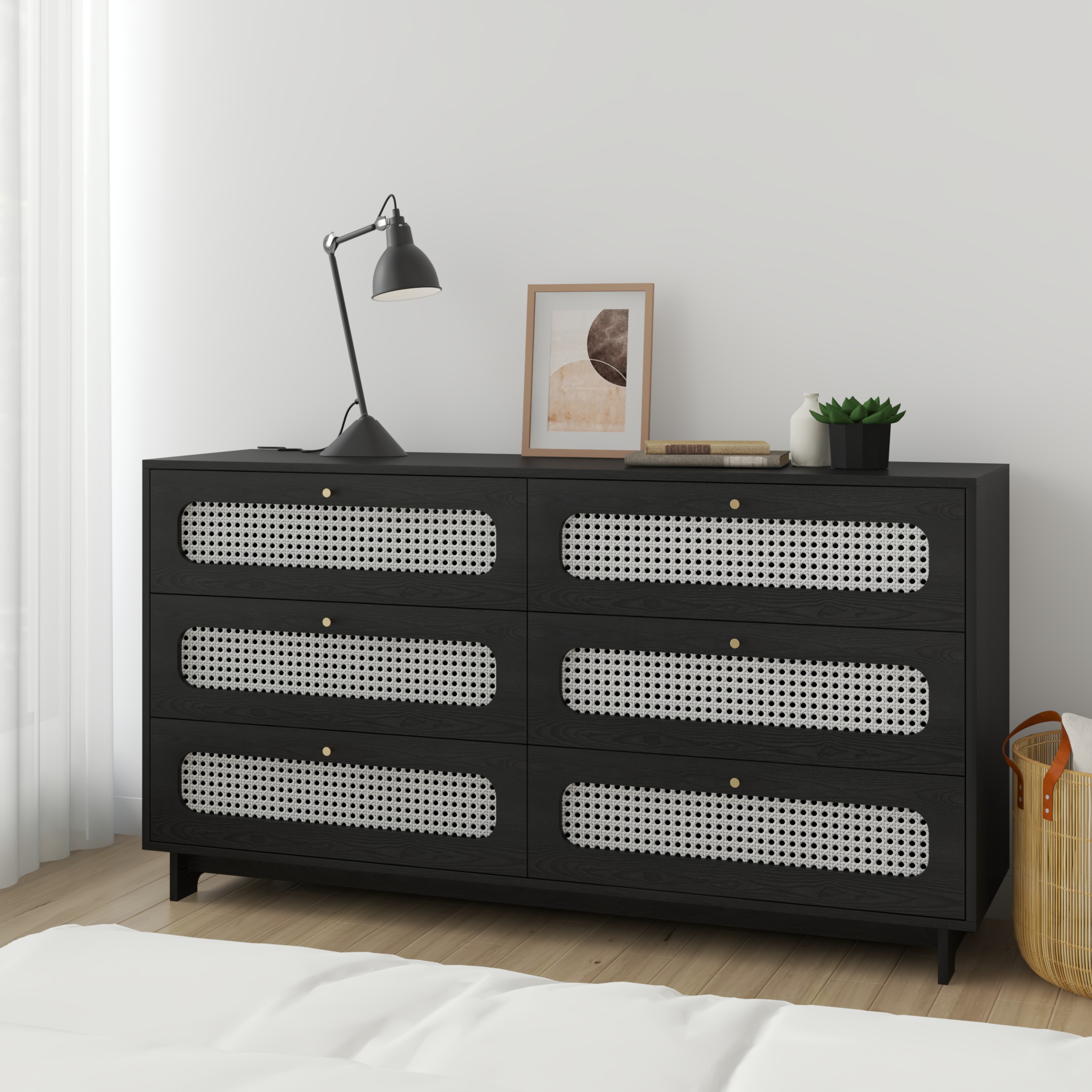 [Happy Home Furniture] MEYDAN, Tủ đựng đồ 3 tầng 6 ngăn kéo , 160cm x 45cm x 86cm ( DxRxC), THK_079
