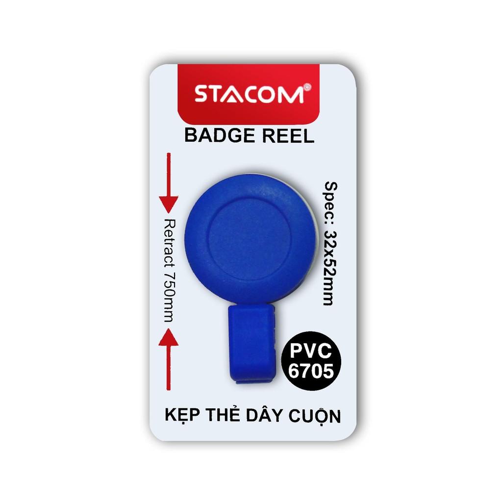 Kẹp đeo bảng tên dây cuộn STACOM - PVC6705