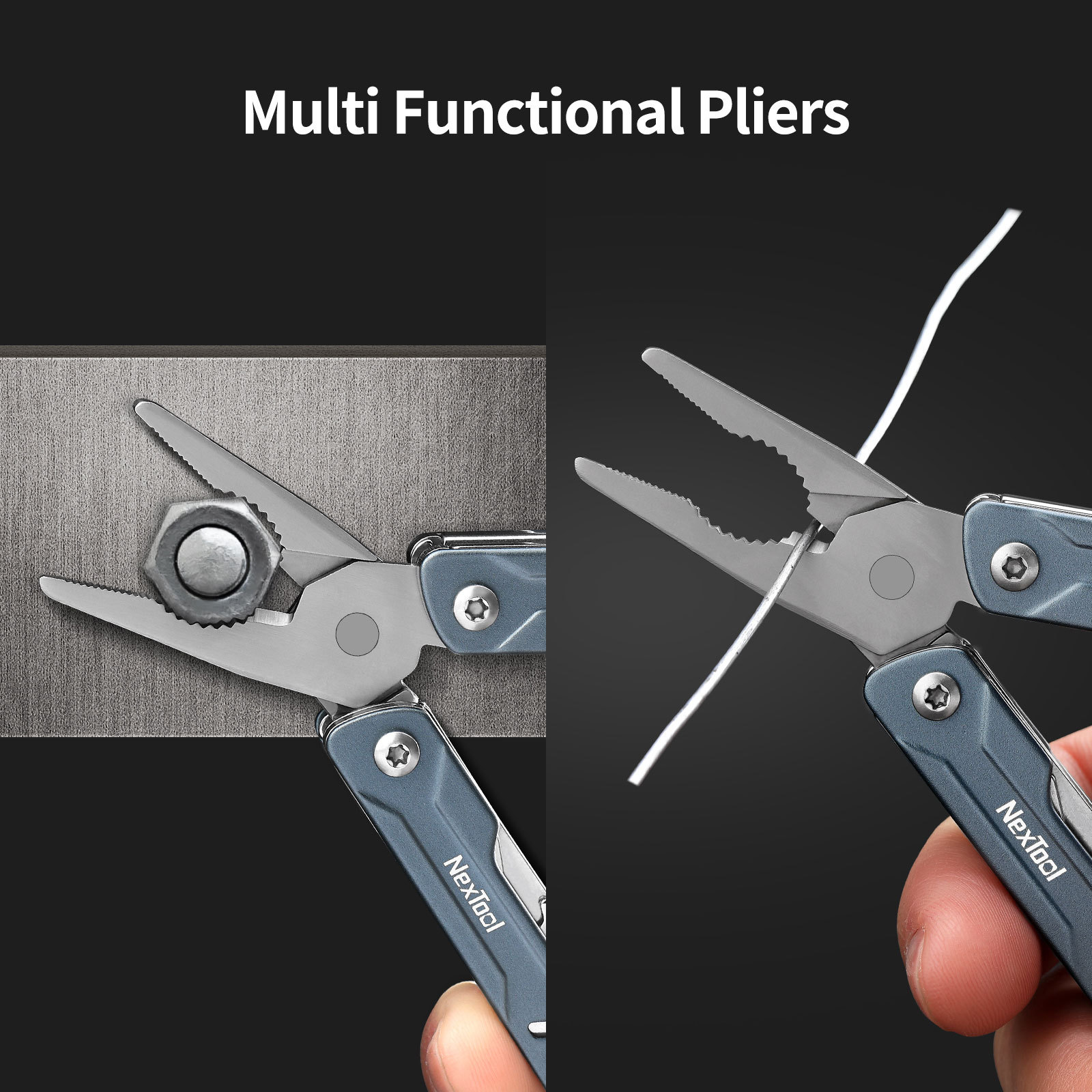 NexTool Mini Sailor 11-In-1 Multi-Function Tools Pliers Wire Cutters Retrieve Card Pin Screwdriver Scissors Bottle Opener Knife