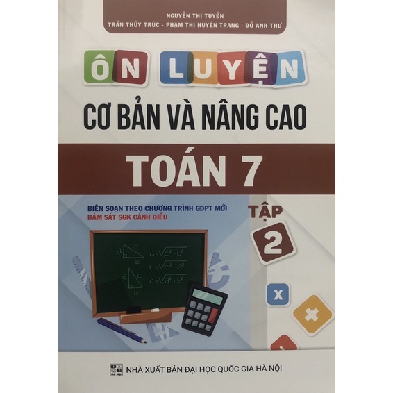 Sách - Ôn luyện cơ bản và nâng cao Toán 7 (Tập 1 + Tập 2) Cánh Diều