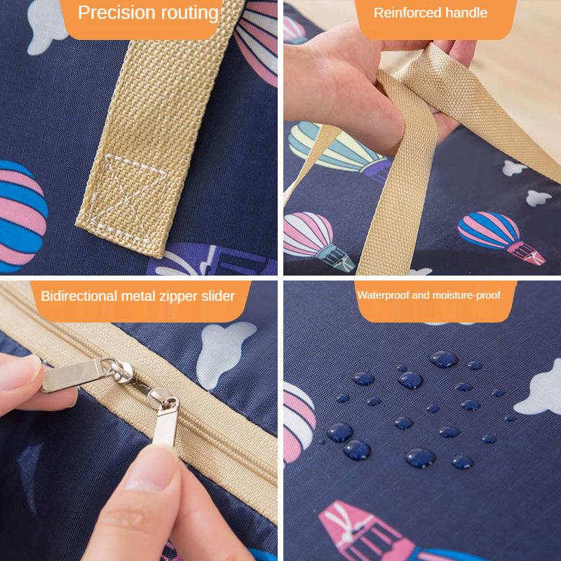 Mới Vải Oxford Túi Lưu Trữ Lớn Chống Thấm Nước Di Động Quần Áo Người Tổ Chức Gấp Tủ Quần Áo Người Tổ Chức Quần Áo Túi Bảo Quản