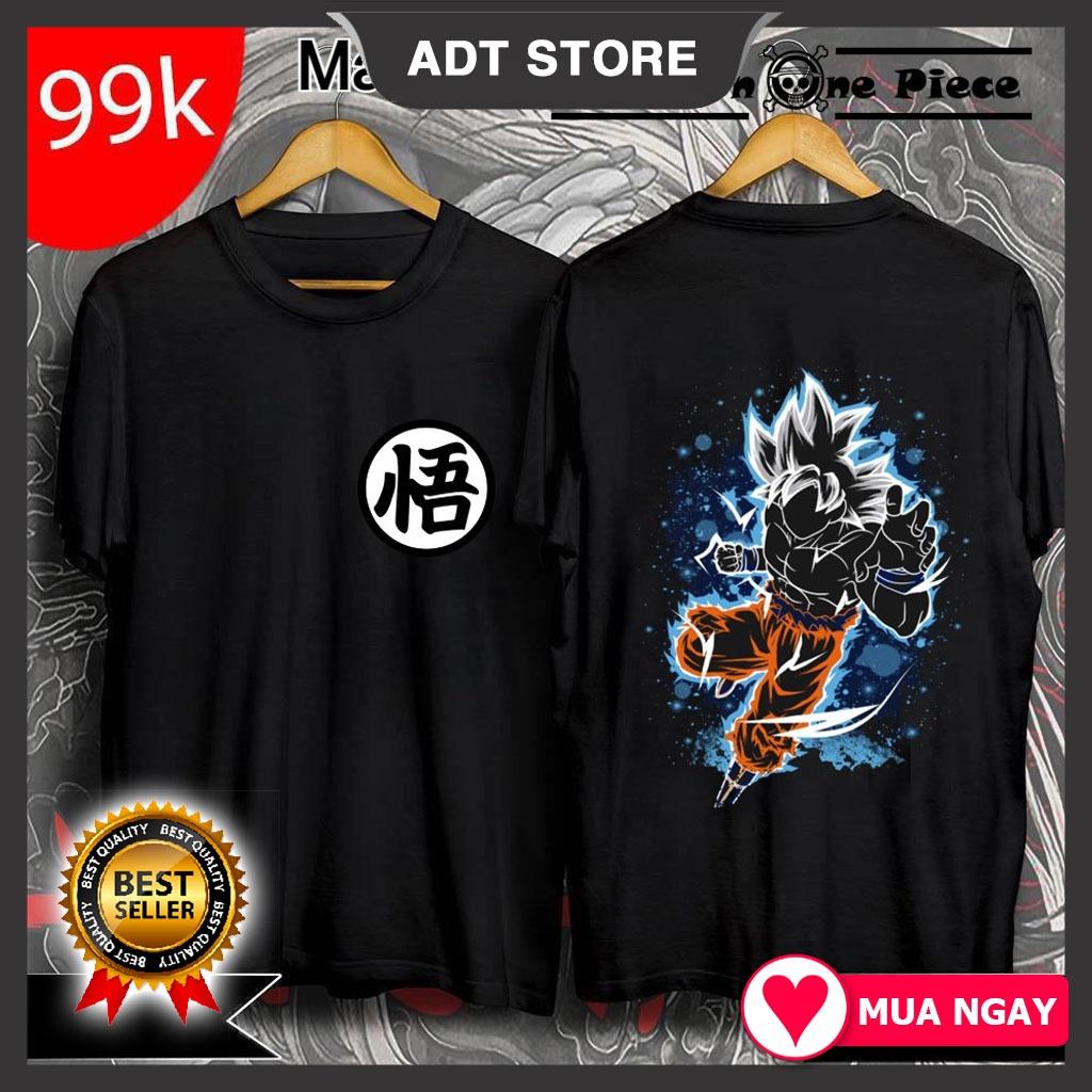 Top 4 Áo Thun In Hình Dragon Ball - Son GoKu &quot;Bảy Viên Ngọc Rồng&quot; Áo Đen 2 Mặt Cực Ngầu độc đẹp giá rẻ siêu HOT