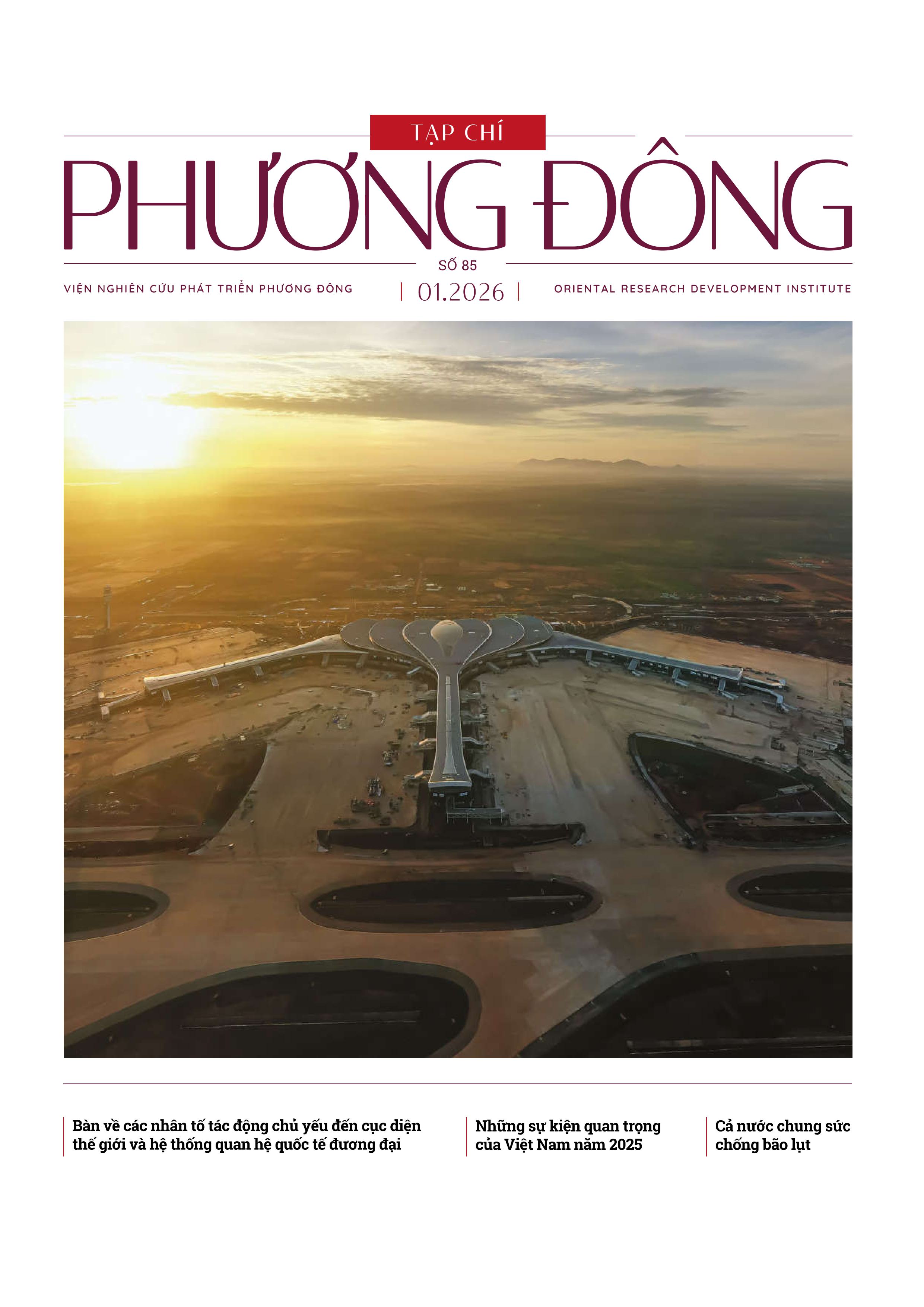 (Số 85) TẠP CHÍ PHƯƠNG ĐÔNG 01/2026 – Nhiều tác giả – Viện Nghiên cứu Phát triển Phương Đông
