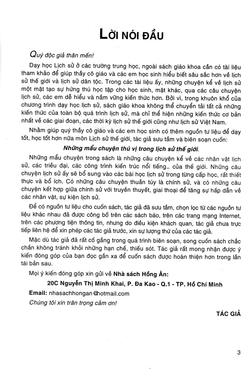 Sách tham khảo_Những Mẩu Chuyện Thú Vị Trong Lịch Sử Thế Giới_HA