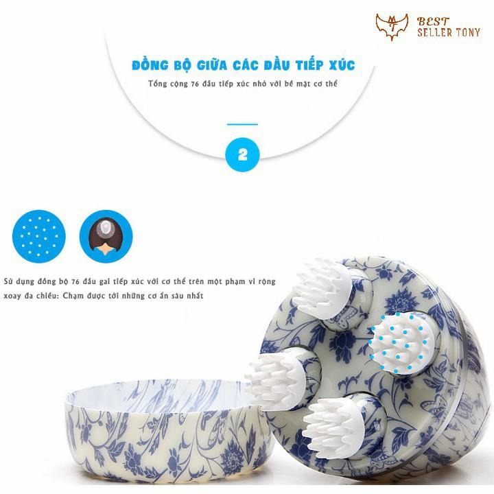Máy massage cầm tay 4 đầu xoay cao cấp