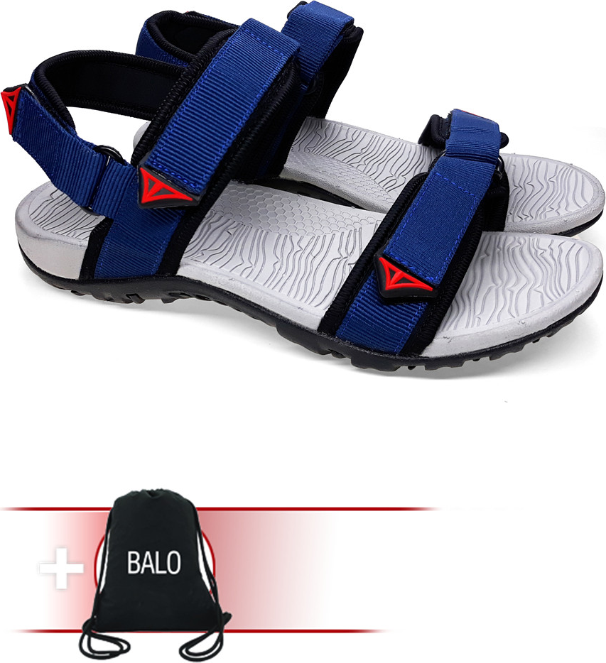 Giày Sandal Việt Thủy Quai Chéo VT2 - Xanh Dương - Kèm Balo Túi Rút Đặc Biệt