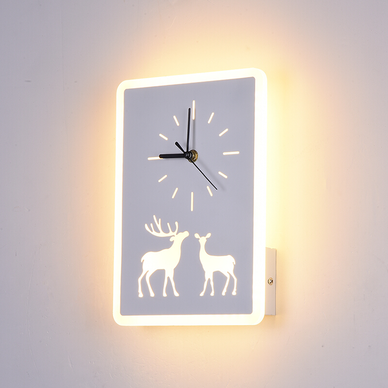 Đèn LED đồng hồ DEER hiện đại