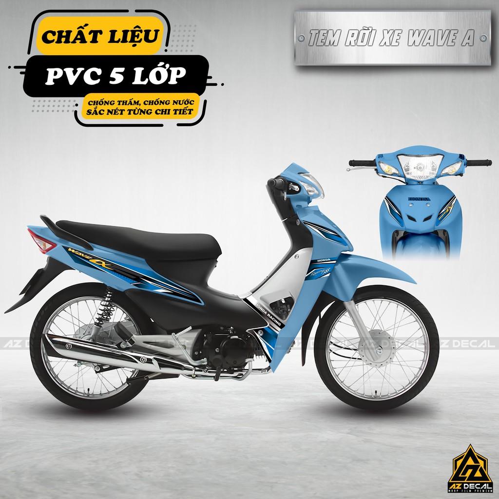 Tem Chế Wave Alpha 110 100 | WA03 | Decal Rời Dán Wave A Chống Nước, Bền Màu - 2006 - 2016