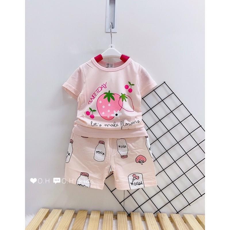 Bộ cotton xuất hàn cho bé siêu xịn sò