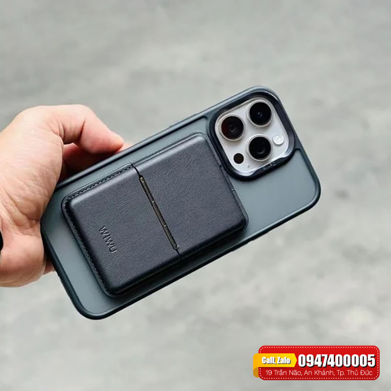 Ví da cài thẻ WiWU Mag Wallet - hàng chính hãng